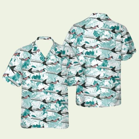 Psa Airlines Bombardier Crj 900 Hawaiian Shirt