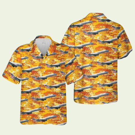 Psa Airlines Bombardier Crj700 Hawaiian Shirt