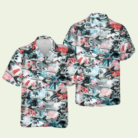 Psa Airlines Bombardier Crj900 Hawaiian Shirt