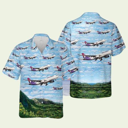 Psa Airlines Bombardier Hawaiian Shirt
