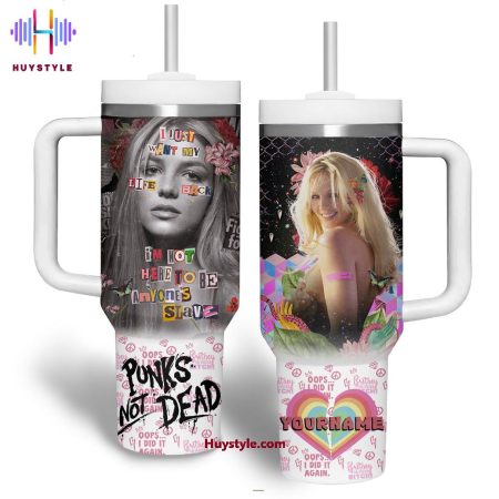 Punk’s Not Dead The Exploited Quencher 30oz or 40oz Stainless Steel Tumbler With Handle NVA