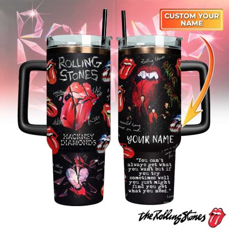 The Rolling Stones Music Custom Stanley Cup 40 oz 30 oz Tumbler With Handle