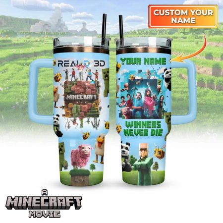 A Minecraft Movie Custom Stanley Cup 40 oz 30 oz Tumbler With Handle