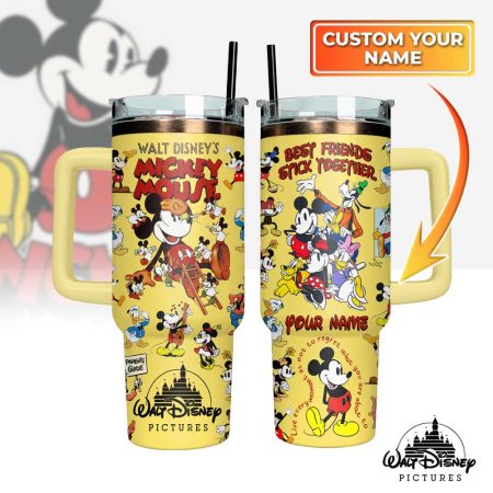 Mickey Mouse Cartoon Custom Stanley Cup 40 oz 30 oz Tumbler With Handle