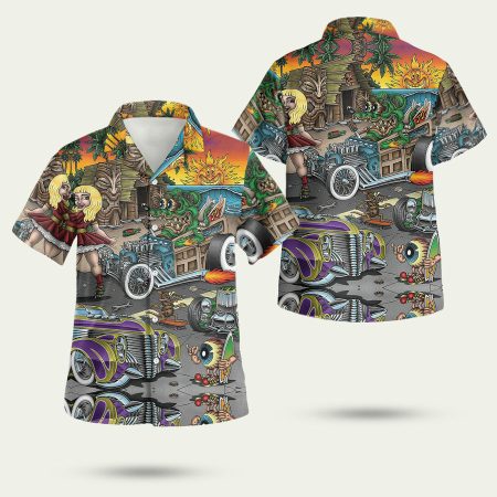 Rat Fink and the Hot Rod Story Hawaiian Shirt