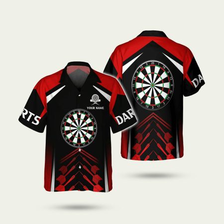 Red Dartboard Trendy Hawaiian Shirt