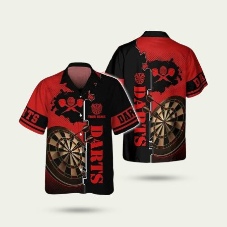 Red Dartboard Hawaiian Shirt