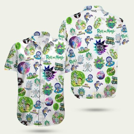 Rick and morty funny hawaiian shirt