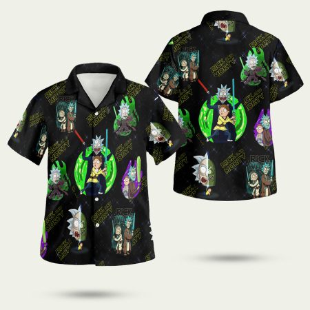 Rick And Morty Star Wars Hawaiian Shirt