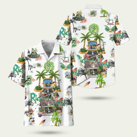 Rick and morty tv show hawaiian shirt