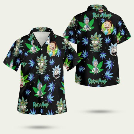 Rick And Morty Weed Hawaiian Shirt