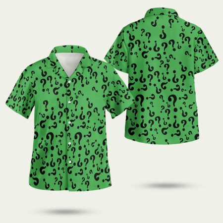 Riddler supervillain green Hawaiian Shirt