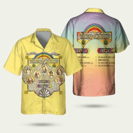Rock Band Lynyrd Skynyrd Second Helping Hawaiian Shirt