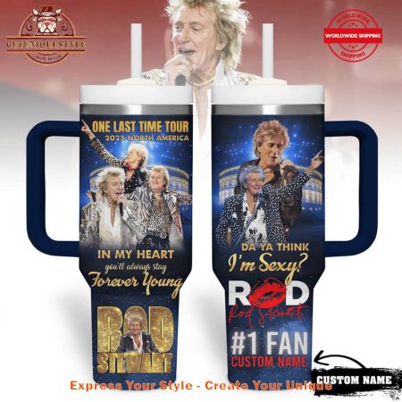 Rod Stewart One Last Time Your Hits North America In 2025 40oz   30oz or 40oz Stainless Steel Tumbler With Handle HG