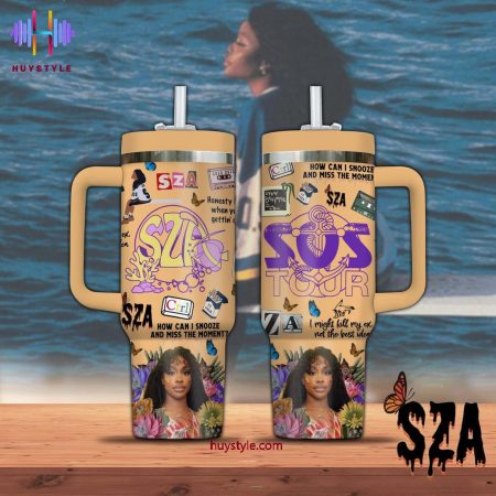 SZA The SOS Tour Is The Second Concert Tour And First Arena Quencher 30oz or 40oz Stainless Steel Tumbler With Handle NVA