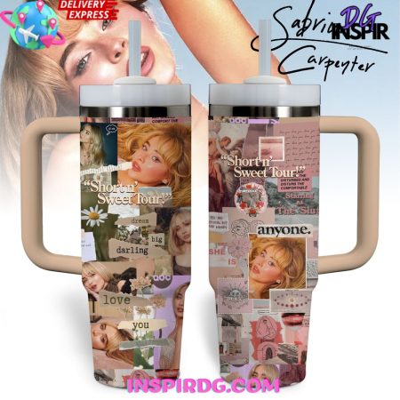 Sabrina Carpenter Short n Sweet Tour? 30oz or 40oz Stainless Tumbler With Handle NVA