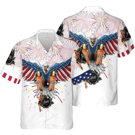 Sailor Jerry Eagle Firework Hawaiian Shirt