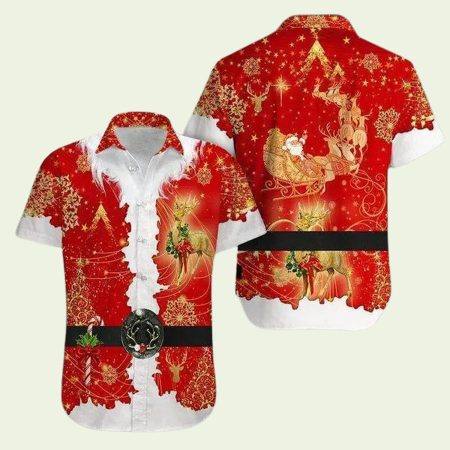Santa Claus Cosplay Hawaiian Shirt