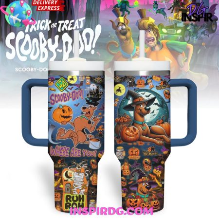 Scooby Doo Happy Halloween  30oz 40 oz Tumbler With Handle HG Cup