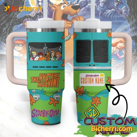 Scooby Doo The Mystery Machine Custom Name 30oz or 40oz Stainless Tumbler With Handle NVA