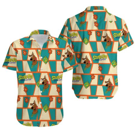 Scooby doo face hawaiian shirt