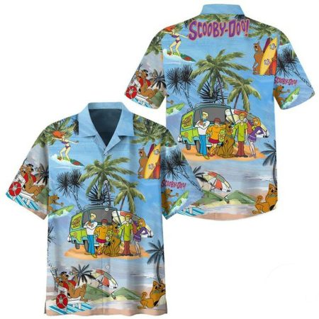 Scooby doo summer beach vacation hawaiian shirt