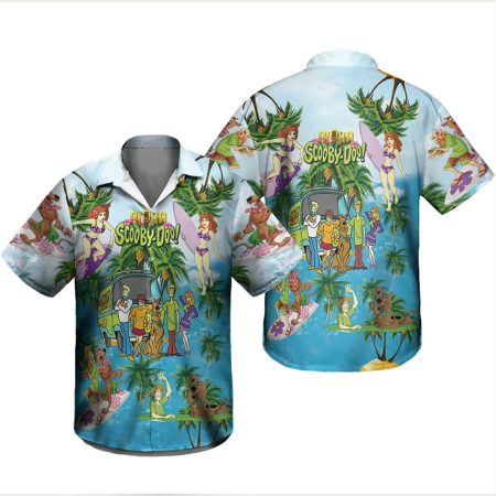 Scooby doo summer pattern hawaiian shirt