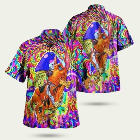 Scooby doo wonderful world Tie Dye hawaiian shirt