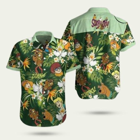 Scooby doo zoinks awesome hawaiian shirt