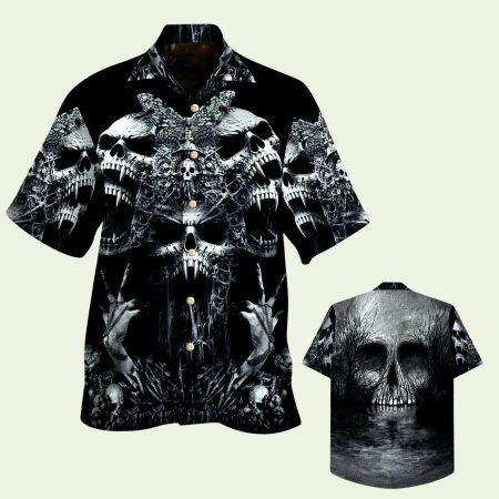 Screaming Skull Hawaiian Shirt