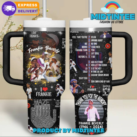 Frankie Beverly Forever In Your Hearts 30oz or 40oz Stainless Steel Tumbler With Handle QDH