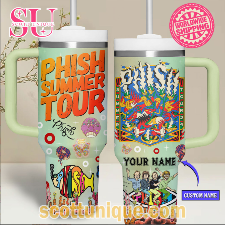 Phish Summer Tour 2024 Customized Art 30oz or 40oz Stainless Steel Tumbler With Handle QDH