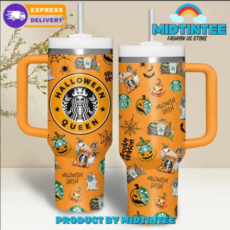 Starbucks Coffee Halloween Queen 30oz or 40oz Stainless Steel Tumbler With Handle QDH