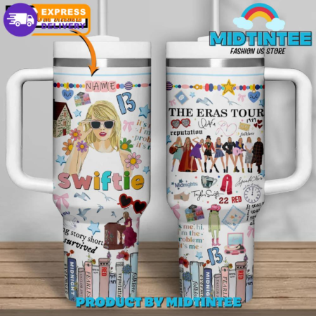 Taylor Swift The Eras Tour Personalized 30oz or 40oz Stainless Steel Tumbler With Handle QDH