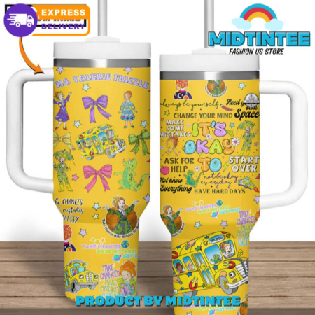 Ms Valerie Frizzle It’s Okay To Custom Name 30oz or 40oz Stainless Steel Tumbler With Handle QDH