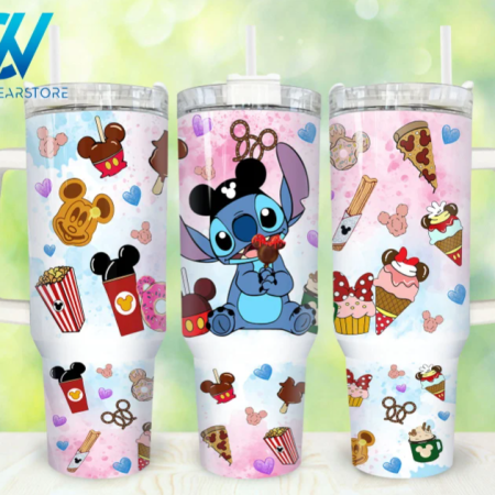 Cartoon Characters Cartoon Flowers 30oz or 40oz Stainless Steel Tumbler With Handle QDH