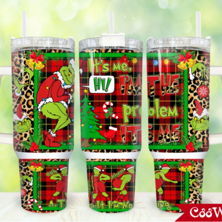 Christmas Merry Christmas  Cartoon Christmas 30oz or 40oz Stainless Steel Tumbler With Handle QDH