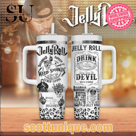 Jelly Roll Only One Drink Custom Premium 30oz or 40oz Stainless Steel Tumbler With Handle QDH