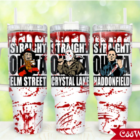 Movies Characters Horror Characters Horror Halloween 30oz or 40oz Stainless Steel Tumbler With Handle QDH