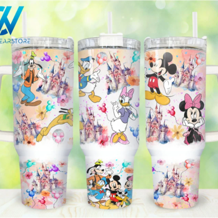 Movies Characters Cartoon Characters Magic Cartoon 30oz or 40oz Stainless Steel Tumbler With Handle QDH