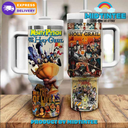 Monty Python And The Holy Grall 30oz or 40oz Stainless Steel Tumbler With Handle QDH