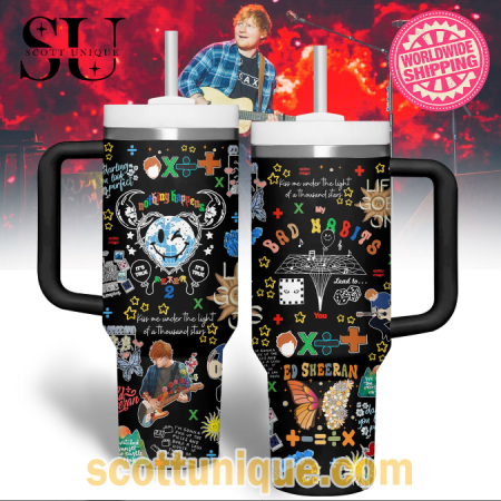 Ed Sheeran Bad Habits Premium 30oz or 40oz Stainless Steel Tumbler With Handle QDH