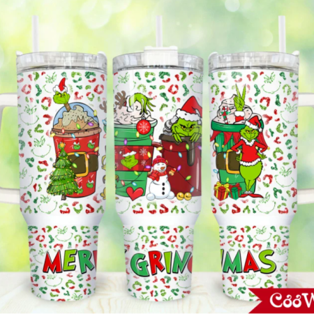 Christmas Merry Christmas  30oz or 40oz Stainless Steel Tumbler With Handle QDH