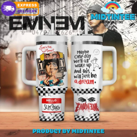 Eminem Sing For The Moment 30oz or 40oz Stainless Steel Tumbler With Handle QDH