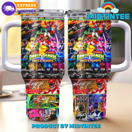 Power Rangers Once And Always 30oz or 40oz Stainless Steel Tumbler With Handle QDH