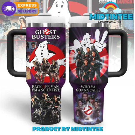 Ghostbusters Back Off Man 30oz or 40oz Stainless Steel Tumbler With Handle QDH