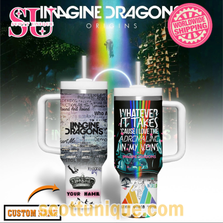 Imagine Dragons Loom World 30oz or 40oz Stainless Steel Tumbler With Handle QDH