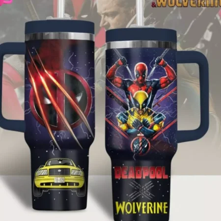 Deadpool and Wolverine Movies Deadpool 3 Custom  Quencher 30 or 40oz  Stainless Steel Tumbler HG With Handle