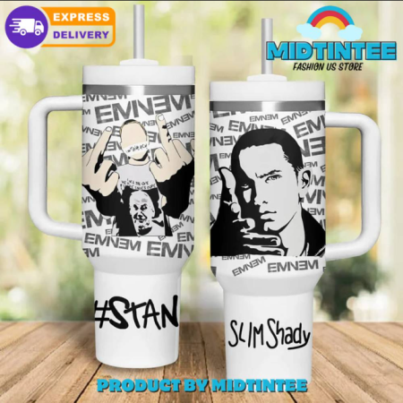 Eminem Slim Shady Premium 30oz or 40oz Stainless Steel Tumbler With Handle QDH