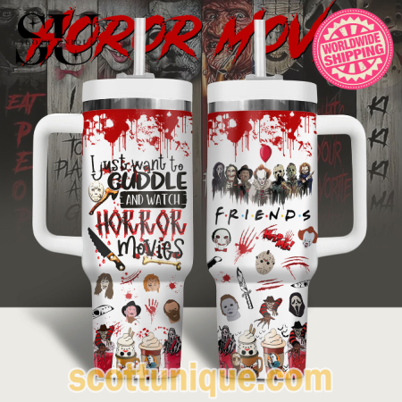 Blood Horror Movie Series 30oz or 40oz Stainless Steel Tumbler With Handle QDH